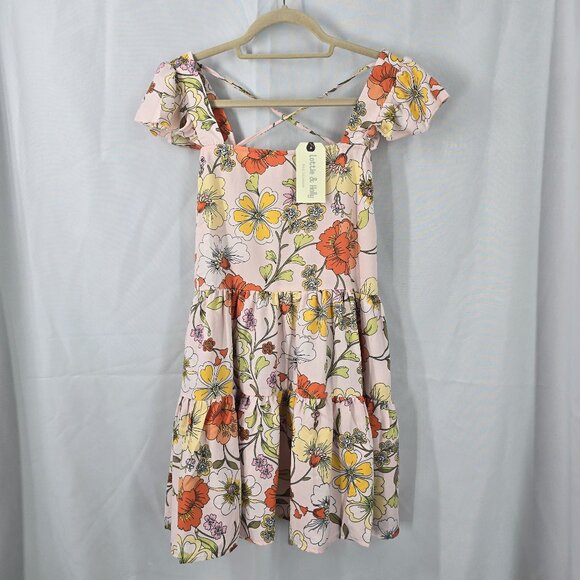 Lottie & Holly Band‎ of Gypsies Dress Women Small Fit and Flare Floral Mini NWT - Picture 1 of 9